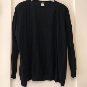 J crew size small black cardigan